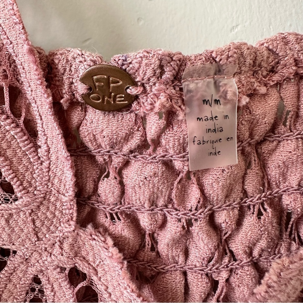 FREE PEOPLE-“One Free People” Adella Slip Mini Dress in Pink Rose (Size:Medium) - Picture 10 of 10